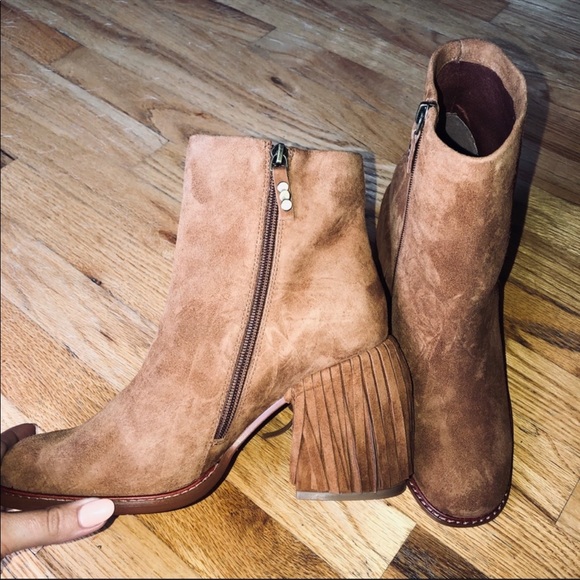 Kelsi Dagger Shoes - Kelsi Dagger Brooklyn Linx fringe booties